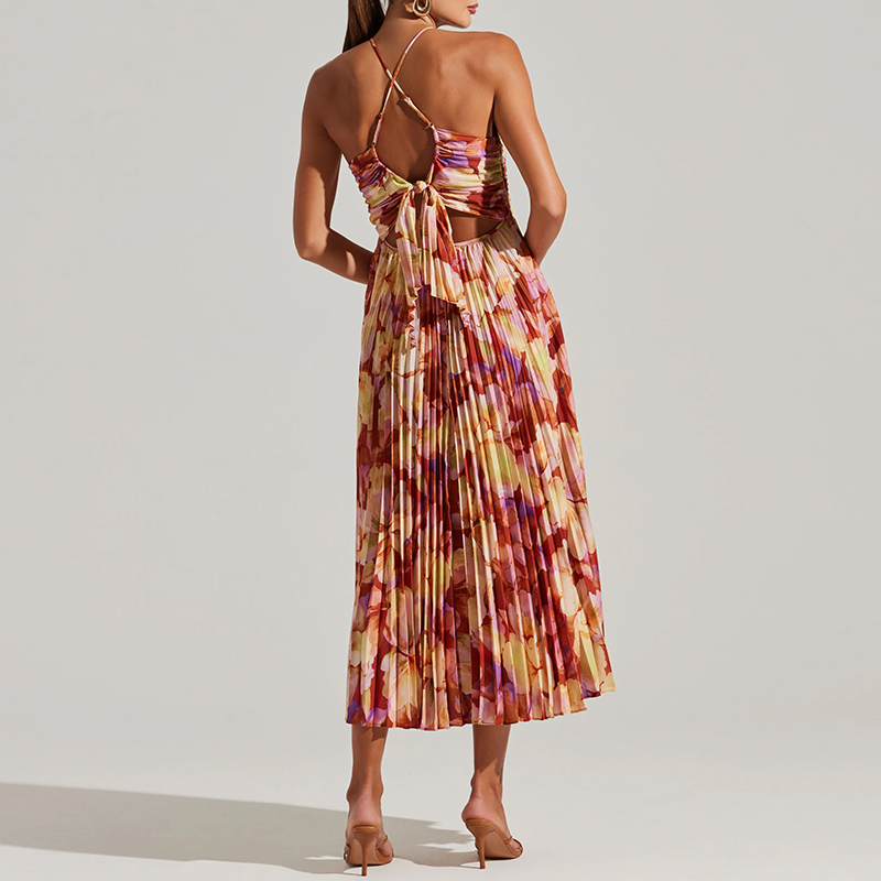 polyester casual women dress